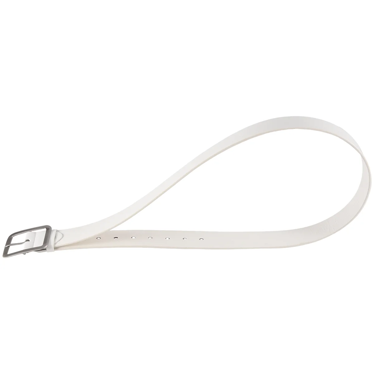 เข็มขัดคาดเอวลำลองสำหรับผู้ชายเข็มขัดหนังสังเคราะห์หัวเข็มขัดเข็มขัดสายรัดเอวสีขาว