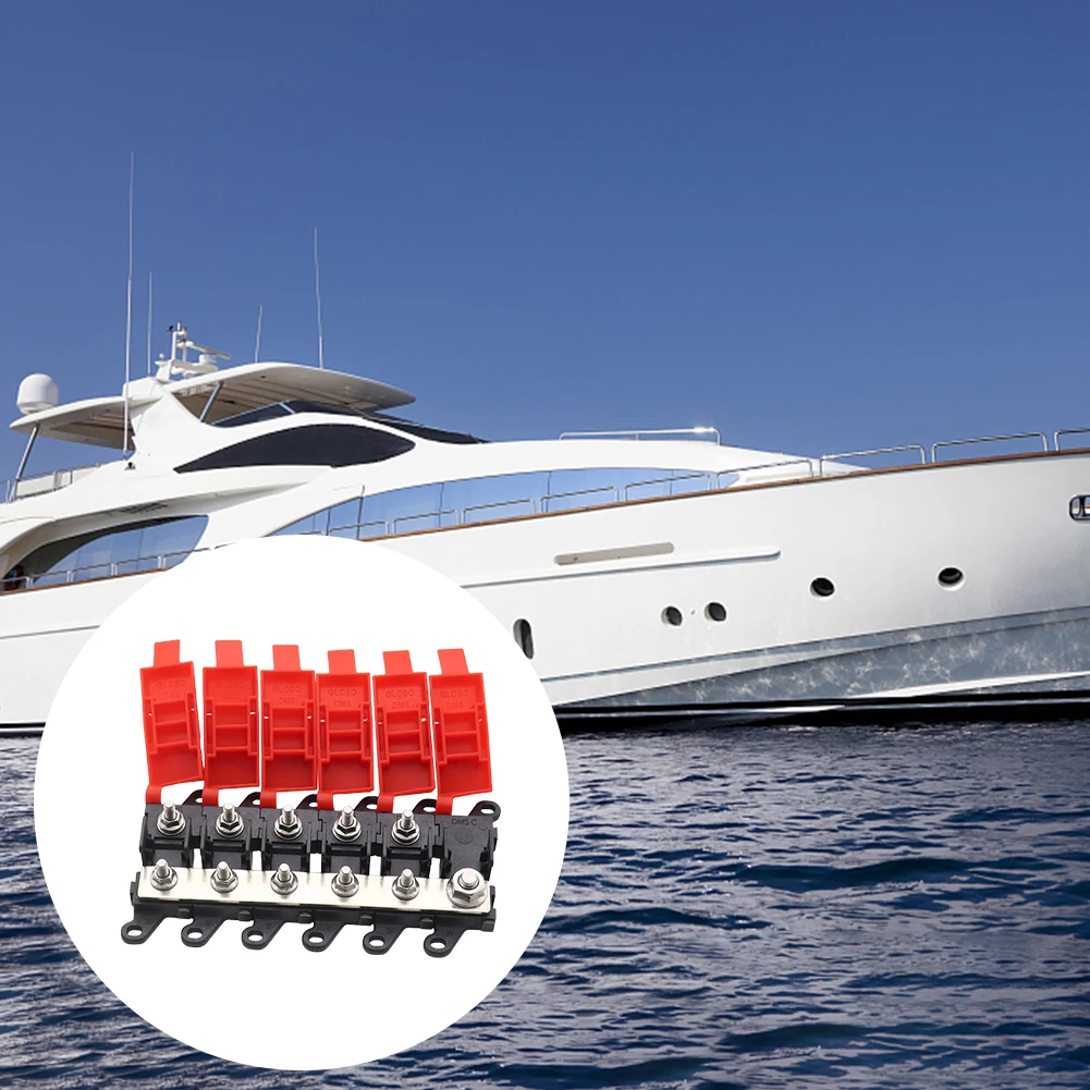 3/4/5/6 طريقة سيارة ميدي فيوز صندوق كتلة حامل 200A عالية الطاقة فيوز صندوق الترباس على نوع الصمامات توزيع الطاقة لشاحنة سيارة RV #3