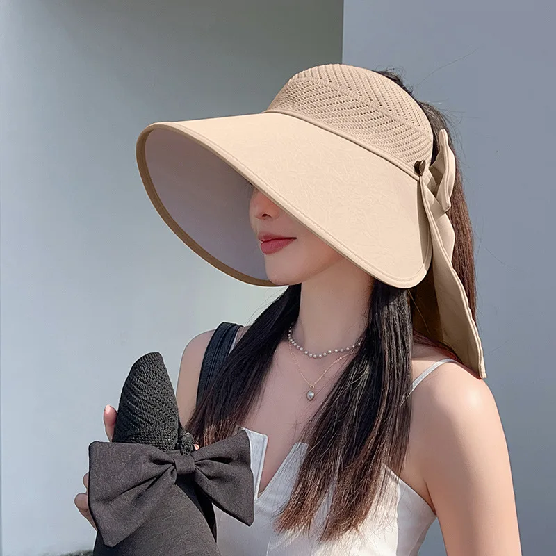 

Wide Brim Sun Hat for Women, Summer Travel Face Covering, Ponytail Holder, Multi-Functional Breathable Fisherman Hat