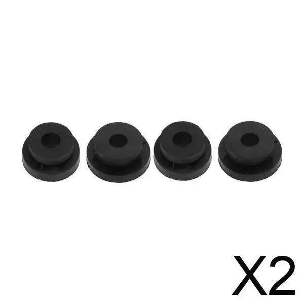 

2x4 шт. черные резиновые втулки для крепления радиатора, прочные для
