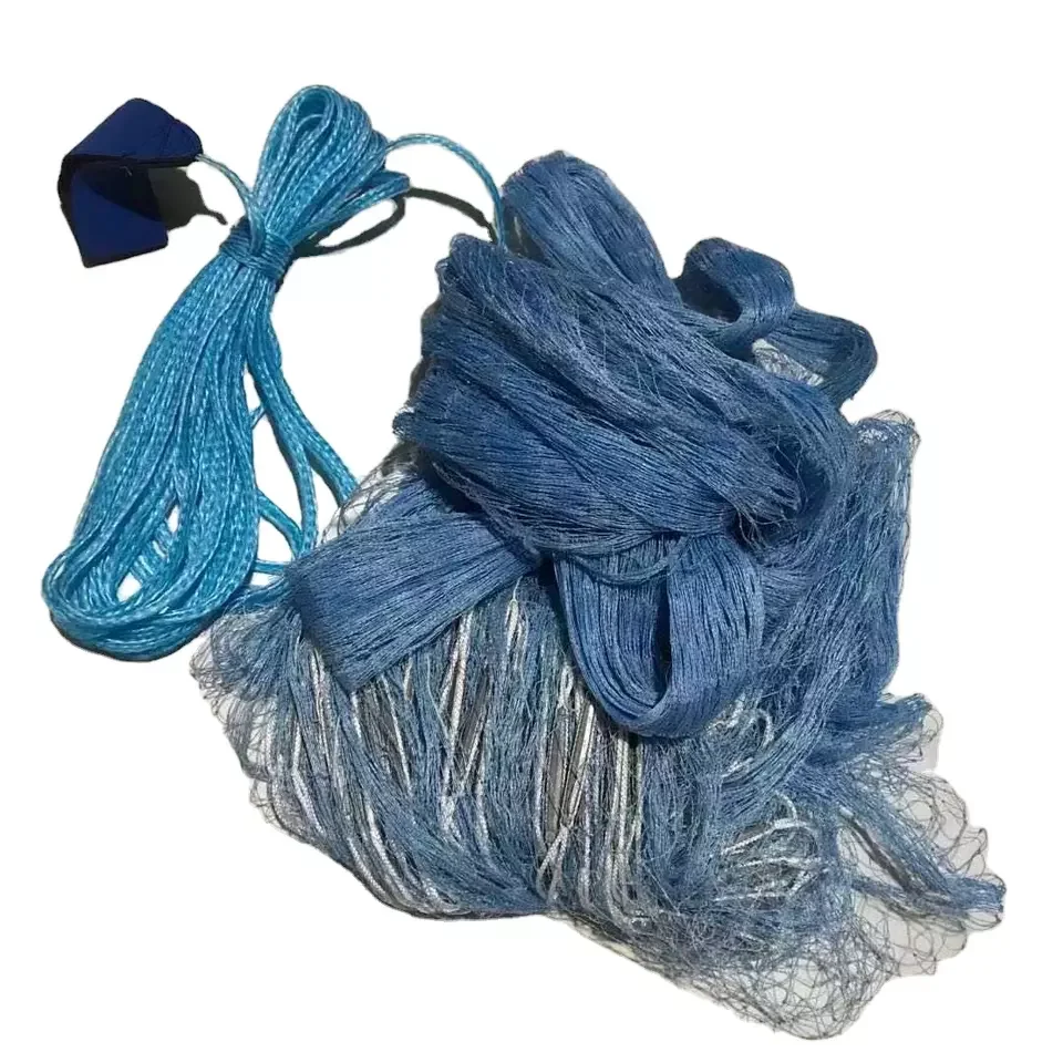

14ft Pure Hand Made Fishing Cast Net Bottom Pocket Japanese Style Cast Net Bait Casting Net