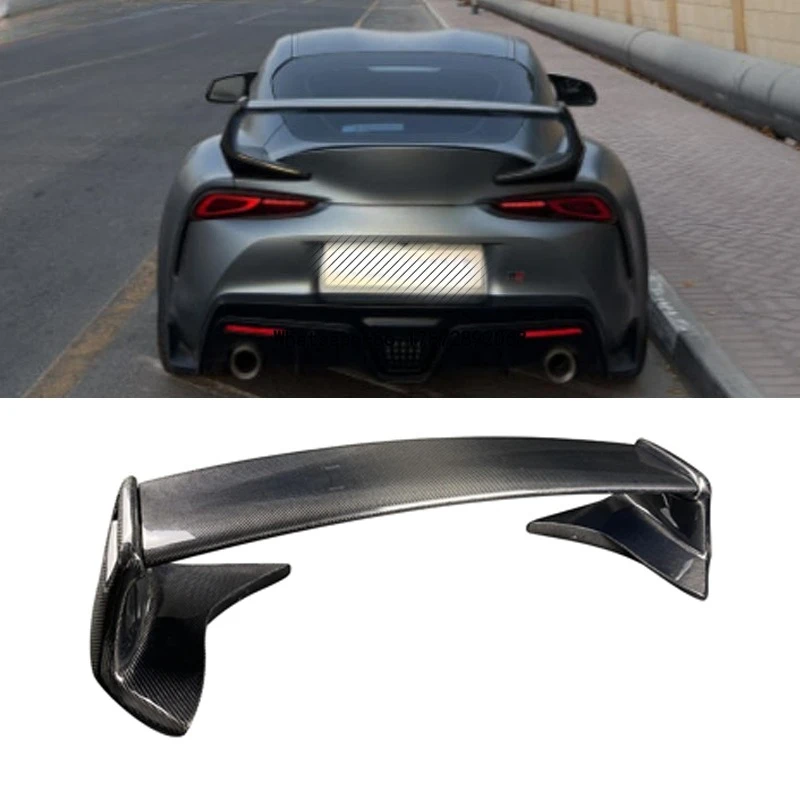 

For Gr Supra A90 A91 Mk5 Carbon Fiber ST Style Rear Wing Spoiler Lip Wings Body Kit Car Accessories