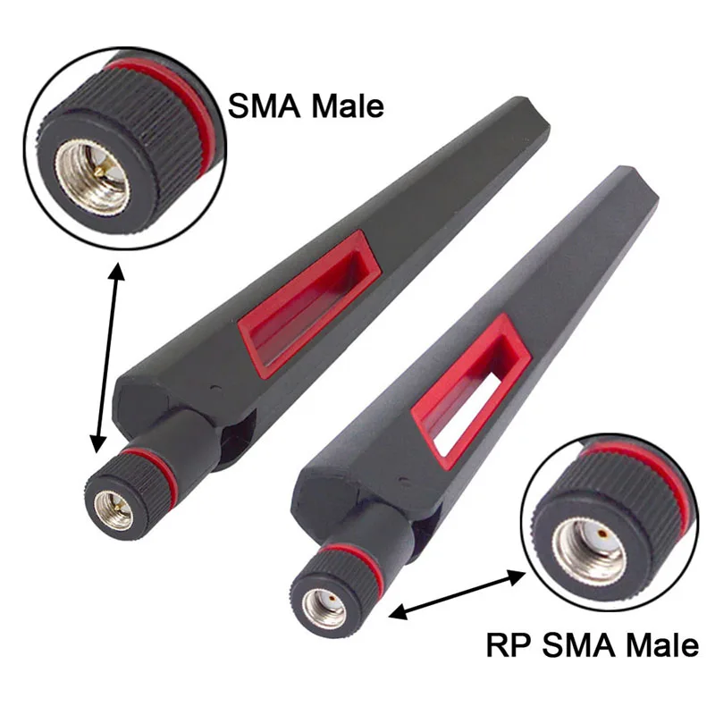 1 pz 10dBi SMA maschio RP-SMA maschio Dual Band 2.4G/5GHz antenne WiFi ad alto guadagno per ASUS AC88U AC87U amplificatore Booster per scheda M.2