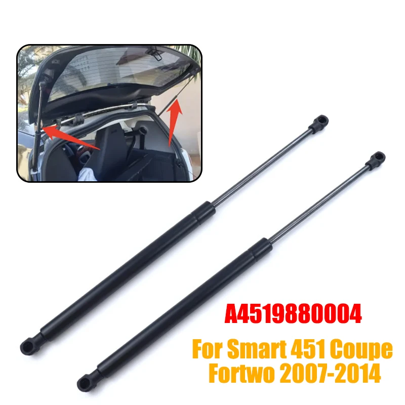 A4519880004 For Smart 451 Coupe Fortwo 2007-2014 Car Rear Trunk Tailgate Boot Gas Shock Strut Damper Lift Support Hydraulic Rod