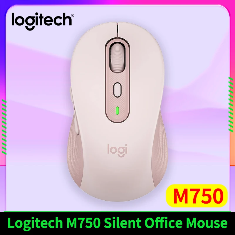 لوجيتك M650 ماوس لاسلكي/بلوتوث للكمبيوتر المحمول وسطح المكتب وماوس ألعاب صامت