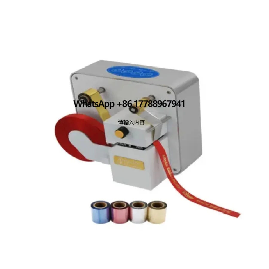 

RC-320 Digital Gold Foil Ribbon Printer Machine Digital Ribbon Foil Stamping Machine for Printing on Satin Ribbon
