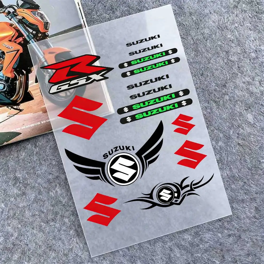 

For Suzuki Waterproof Reflective Motorbike Stickers Easy Peel Removable Decals For Motorcycle Car