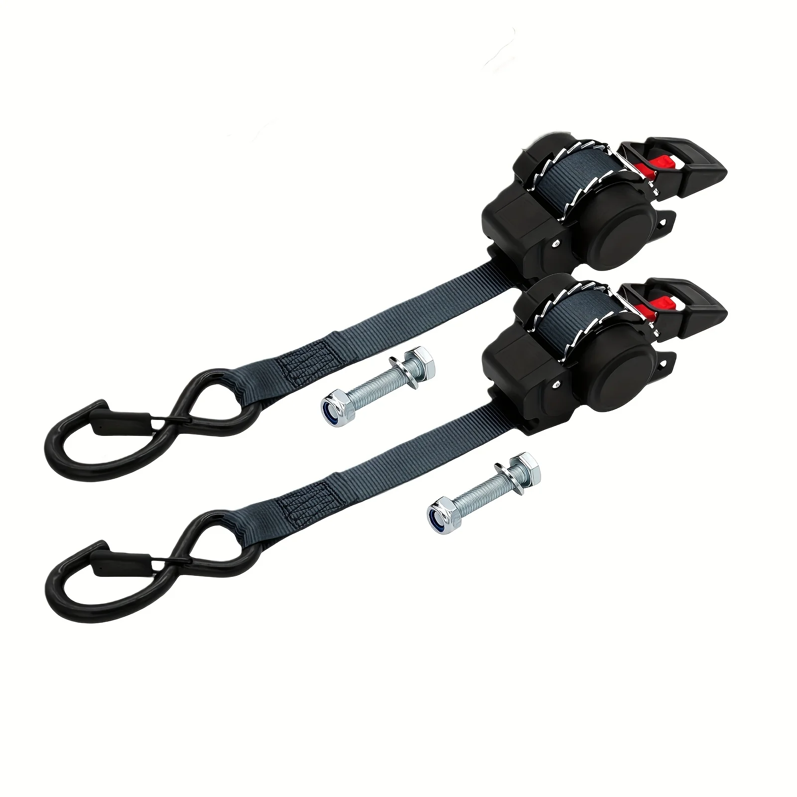 Retractable Cargo Straps Secure Locking Ratchet Tie Automatic Tensioner Ratchet Strap for Truck Trailer ATV Motorcycle Transport