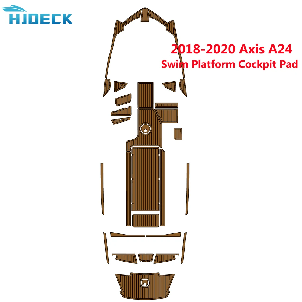 

2018-2020 AXIS A24 EVA Foam Faux Teak Swim Platform Cockpit Carpet Nonskid Floor Foam Yacht Boat Pad Customizable