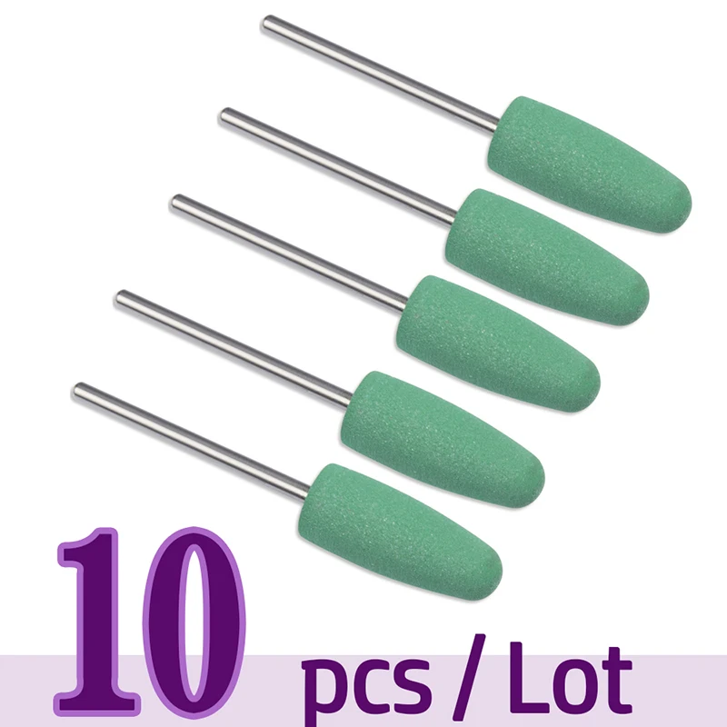 Cutter For Manicure Rubber Silicone Ceramic Milling Burr Nail Art Cutter Polishing Buffer Files Electric Machine Drill Bit