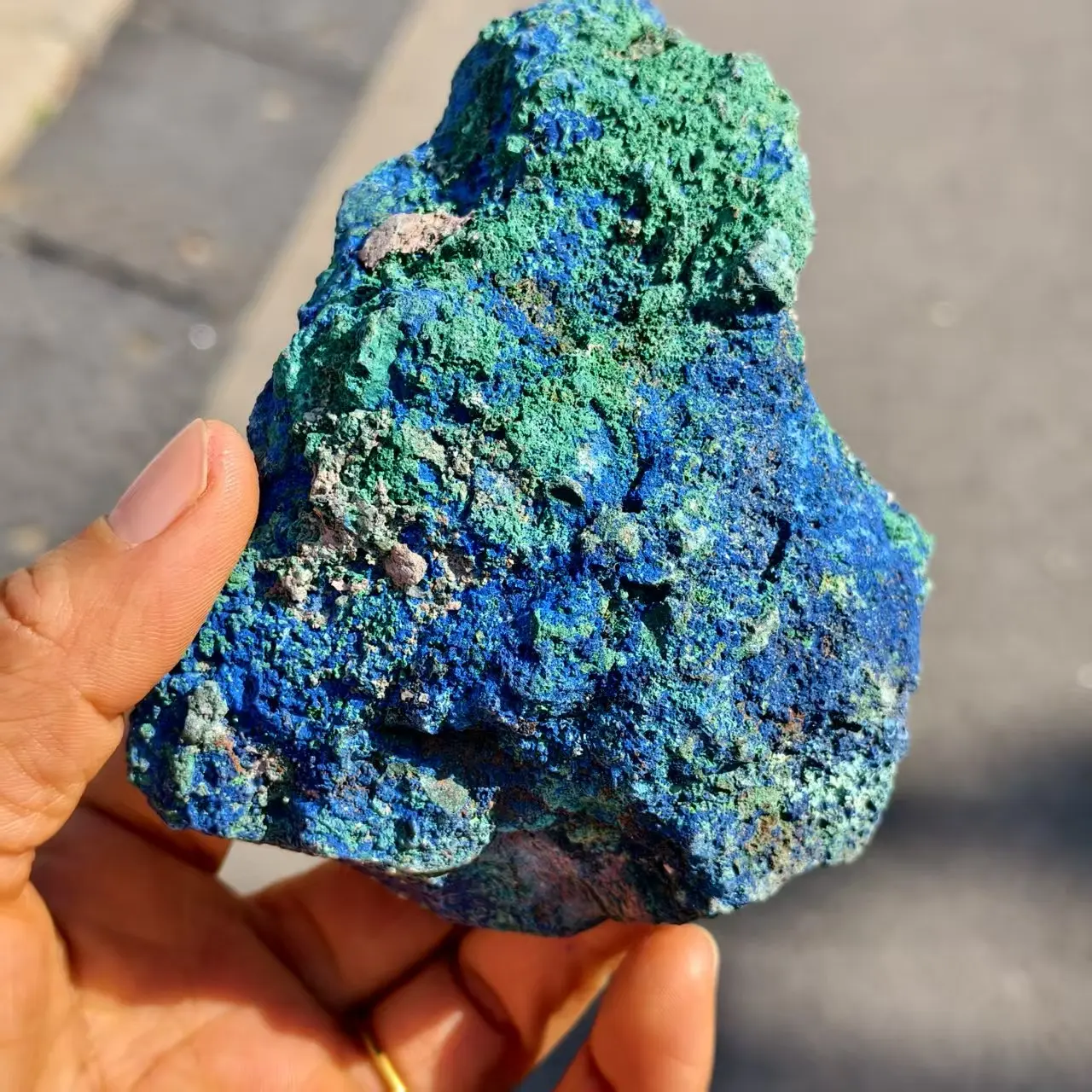 Natural Rough Azurite Raw Stone, Quartz Crystal Rough Ore,Mineral Healing