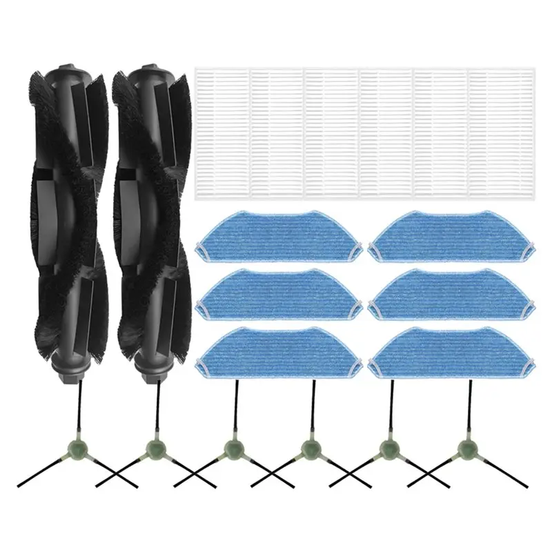 A94E Replacement Parts for Lefant M2 Pro/M2S Pro Robot Vacuum, 20PCS Accessories Kit Roller Brush Filter Side Brush Mop