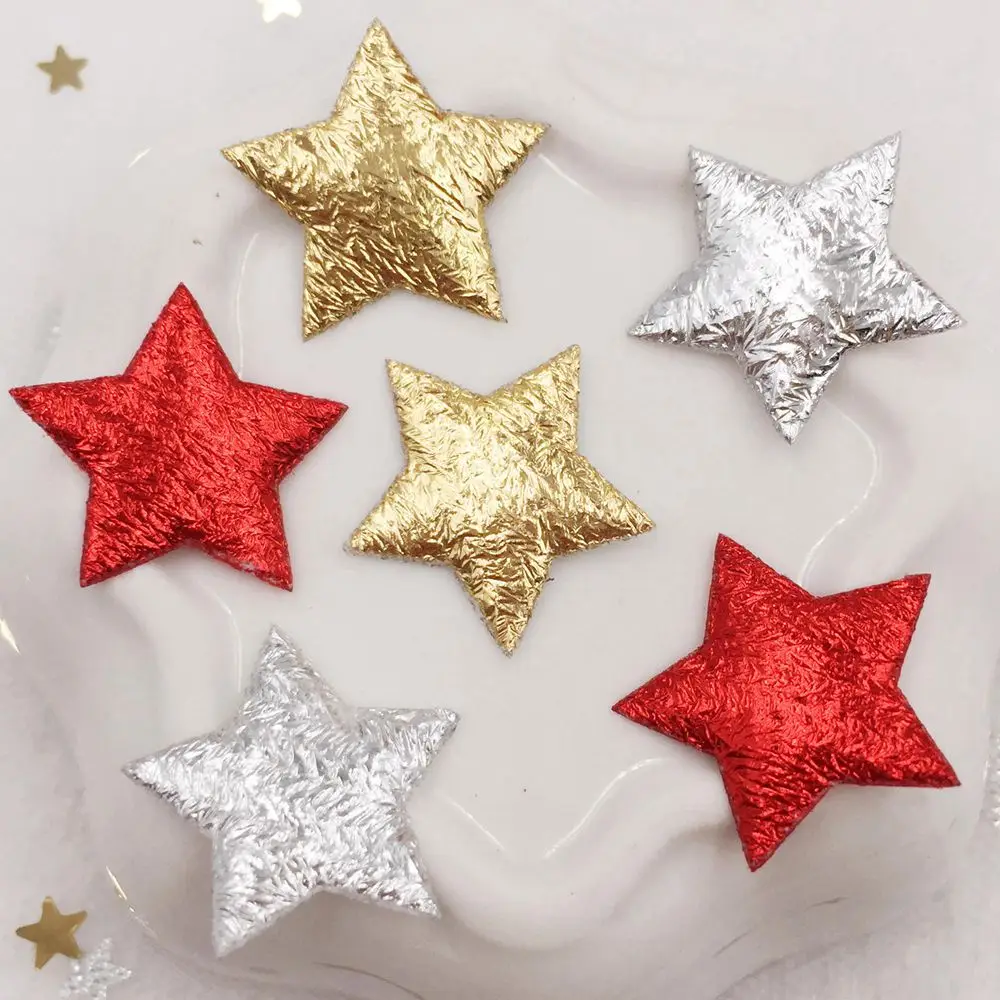 600pcs 20mm Padded Cloth Pretty Mini Star Appliques Wedding Patches DIY Hair Clip Accessories Craft Supplies E06