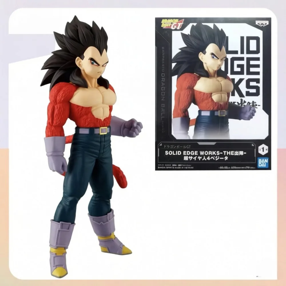

Bandai Banpresto Dragon Ball GT Solid Edge Works The Departure Super Saiyan 4 Vegeta PVC Anime Figure Prize Model Toys For Fans