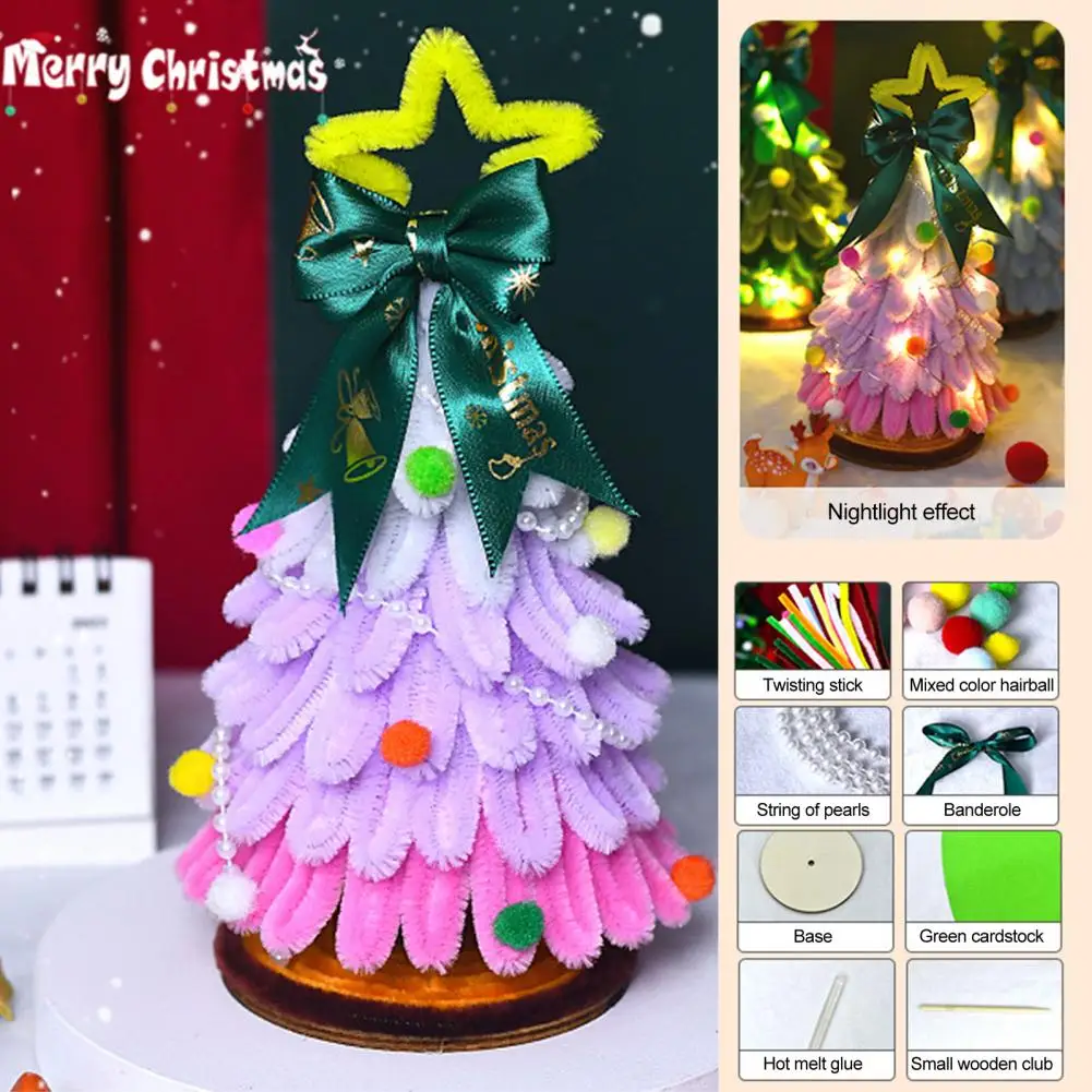 Unique Christmas Tree Accessories Diy Twist Stick Christmas Tree Kit for Home Party Decor Mini Table Top Xmas Tree for Wedding