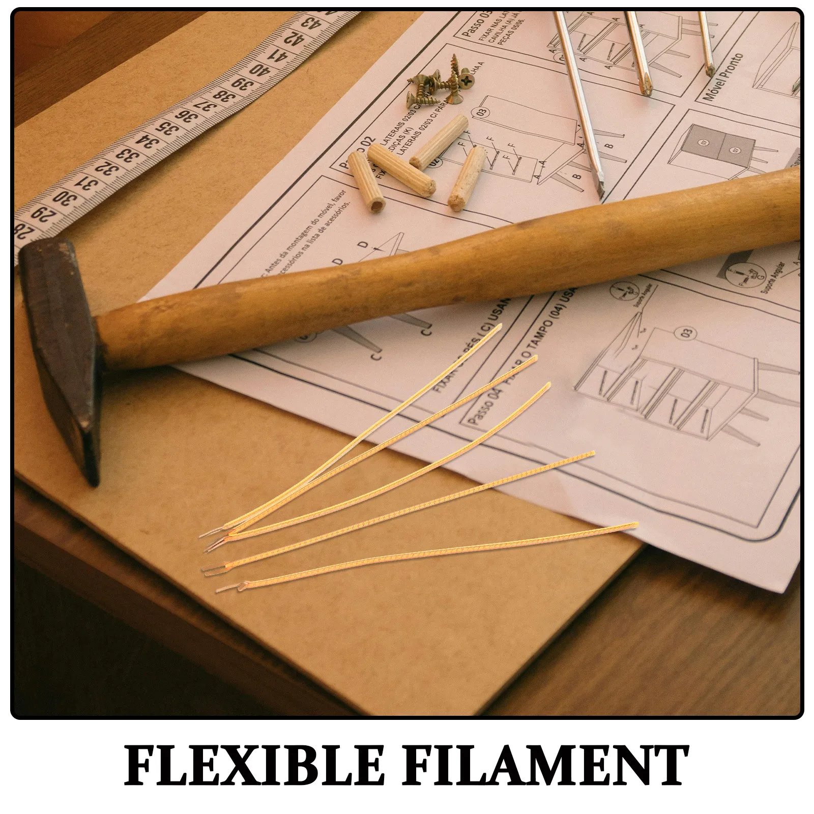 5pcs Soft Flexible LED Filament Bulbs for Wall Sconces, Home Decor Lamps – Warm Glow, Long-Lasting Lamp Accessories