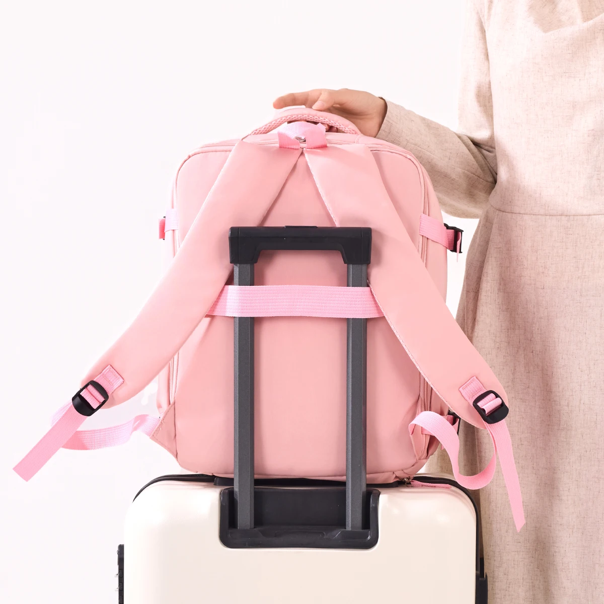Travel Backpack Men's 2026 New Model Short-Distance Travel Lightweight Women's Luggage School Bag with Shoe Compartment for Stud