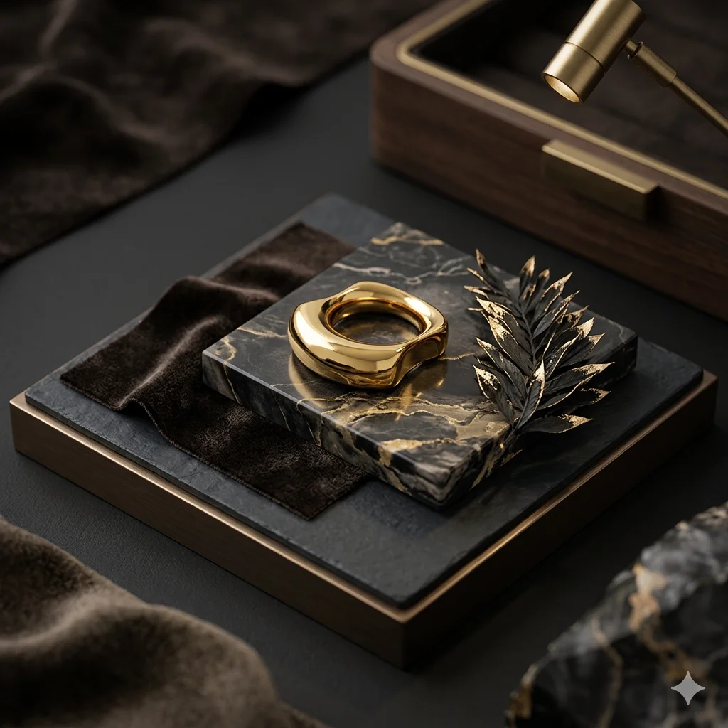 St.delan Metallic Texture Luster Geometric Minimalist Ring Fashion Unisex High Quality Jewelry Gift Wholesale High Sales