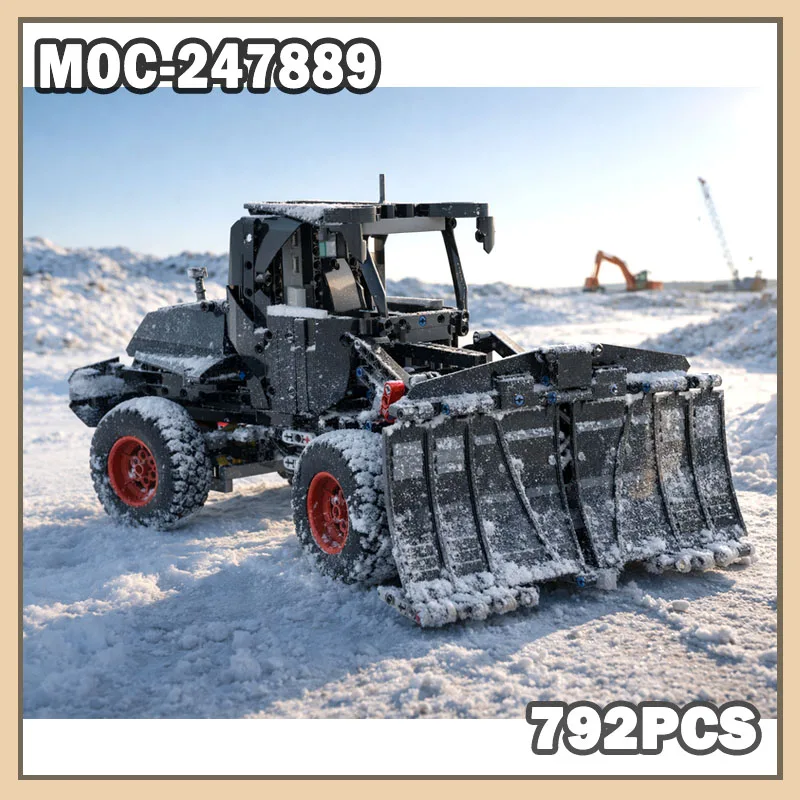 

Конструктор MOC-247889 «Снегоуборщик» (модифицированная модель) из модульных блоков, креативный подарок, мелкие детали, DIY, 792 детали
