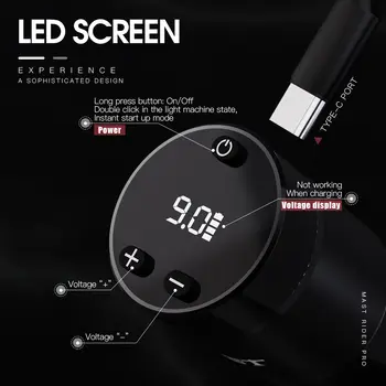 Mast Rider Pro 無線旋轉紋身機,無刷電機,LED螢幕顯示,電池筆式永久化妝紋身機,適用於紋身師 10 最佳銷售 紋身機桅杆 - №1