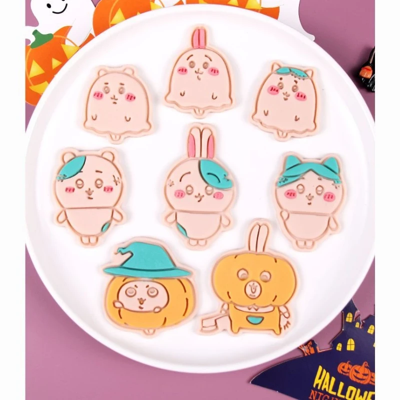Cartoon Kawaii Simple Halloween Cookie Cutter Baking Tools Clear Print Fine Workmanship Creative Styling Easy To Use Chiikawa