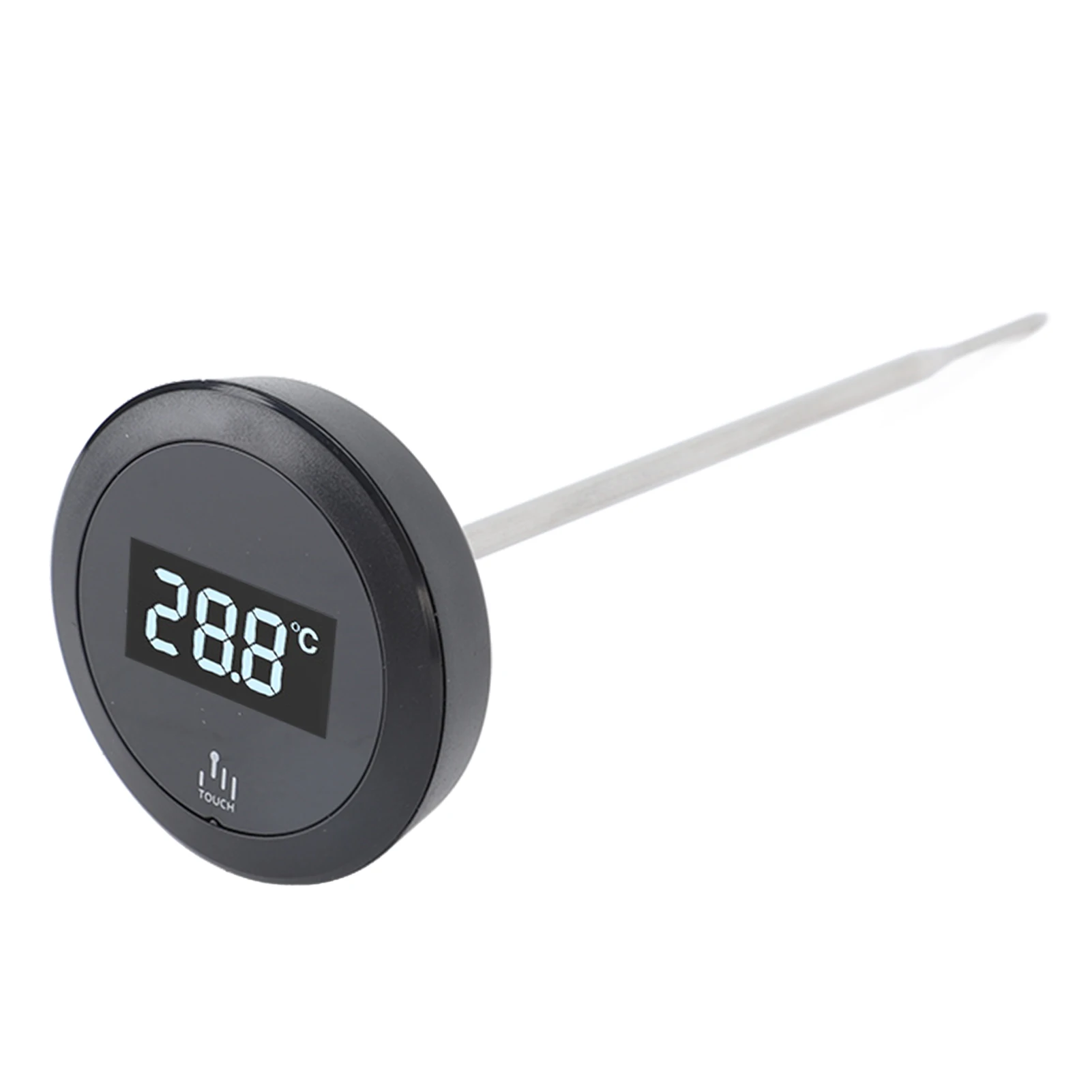 ميزان الحرارة الرقمي، ميزان الحرارة الرقمي، وظيفة الإضاءة الخلفية عالية الدقة مع مسبار من الفولاذ المقاوم للصدأ لوعاء القهوة