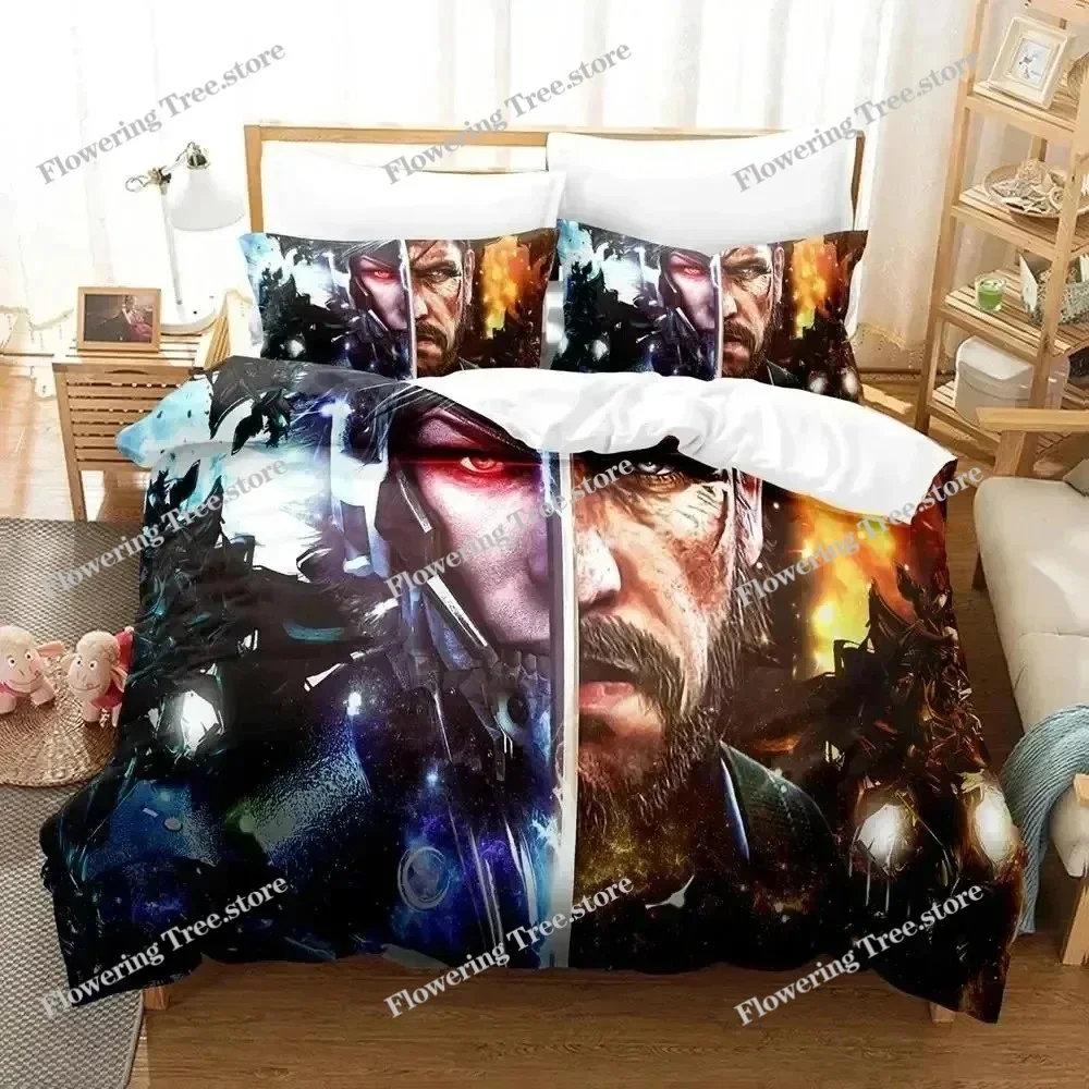 Anime METAL GEAR RISING REVENGEANCE on Steam Bedding Set Duvet cover Bed Set Quilt Cover Pillowcase Comforter king Queen Size