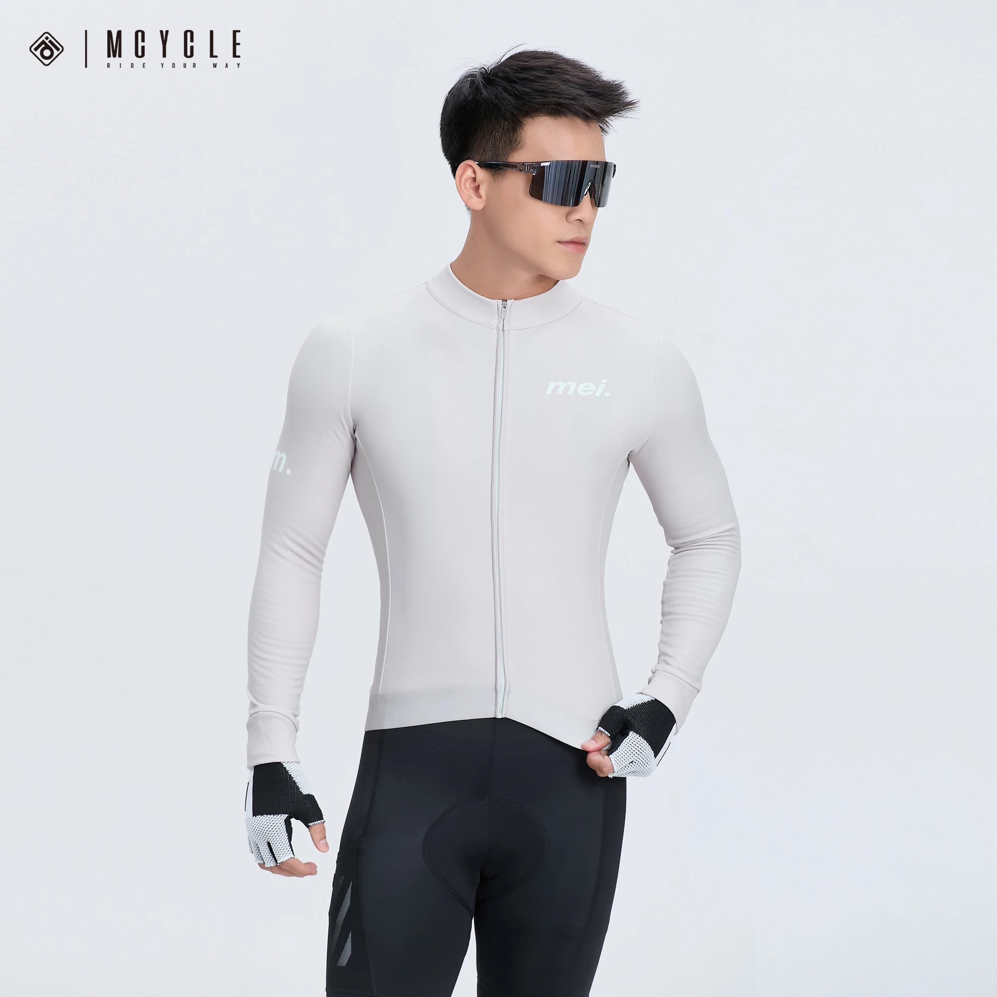 Mcycle Winter Fleece-lined Sport Cycling Bicycle Clothing Unisex Long Sleeve Cycling Jerseys Breathable Bike Cycling Jacket