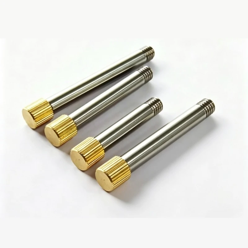 1pcs M4/M5/M6/M8  Stainless Steel Double End Thread Cooling Pipe With Copper Lock Nut lNozzle for CNC Lathe Turret Tool Holder
