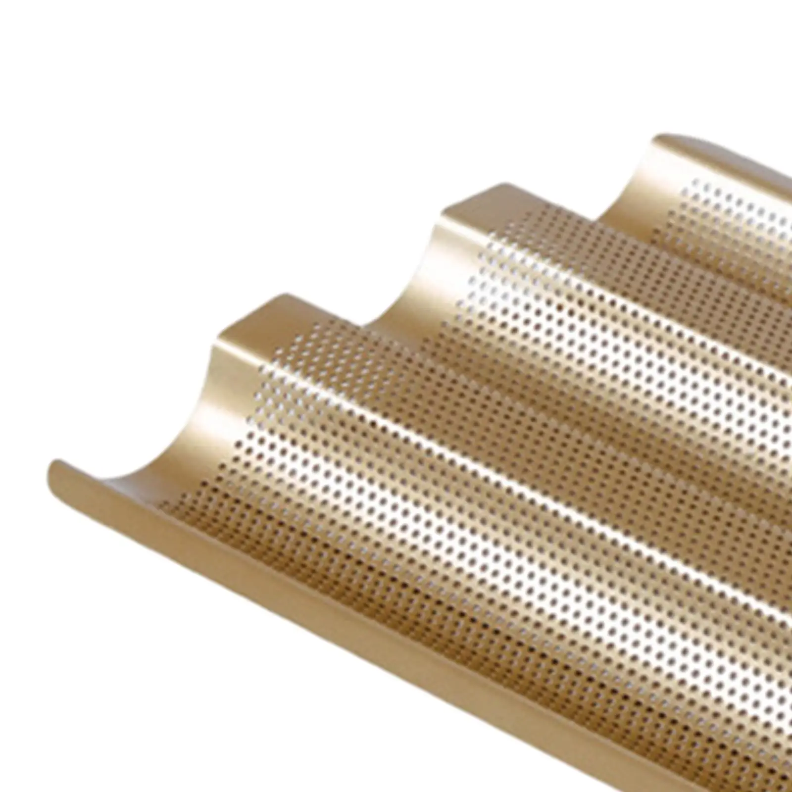 Perforated Baguettes Pan,French Bread Pan, Perforated 3 Slot Nonstick Bread Baking Tray for Baking French Bread