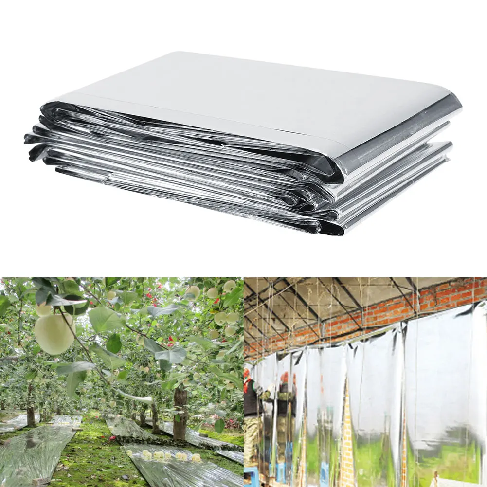 Plant Reflective Film 210*155cm Silver Plant Reflective Film Garden Greenhouse Grow Light Accessories Silver Reflective Film