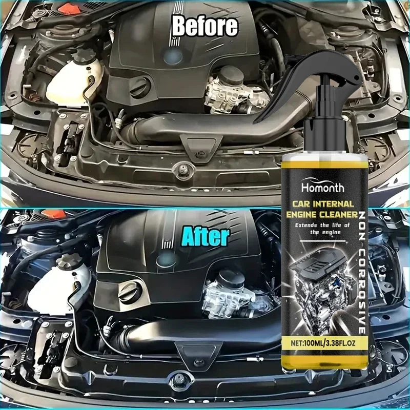 

Car Engine Bay Cleaner Powerful Decontamination Degreaser No-disassembly Agent Compartment Cleaning Auto Removal Mud Cleani