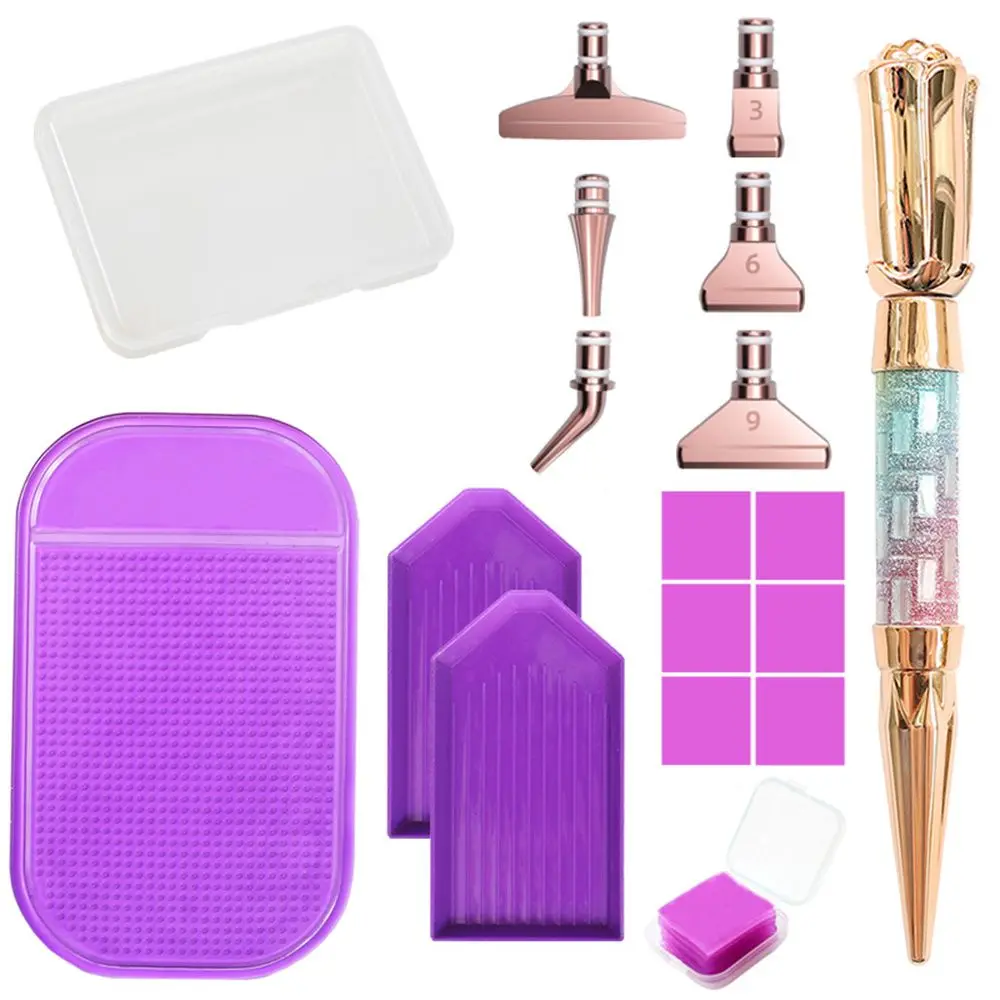 5D Cross Stitch Embroidery Point Drill Pens Diamond Painting Pen Glitter Diamond Painting Accessories