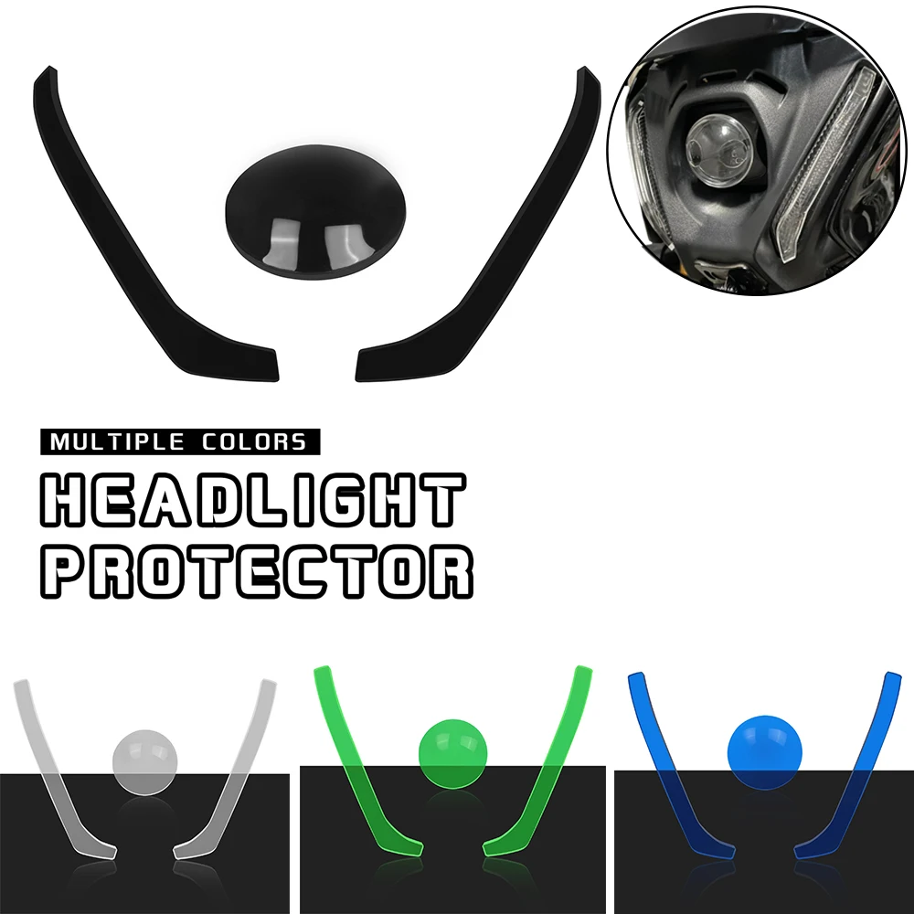 For Yamaha MT09 MT 09 FZ9 Tracer 900GT 2020-2023 MT-09 Acrylic Front Headlight Cover Guard Shield Screen Lens Headlamp Protector
