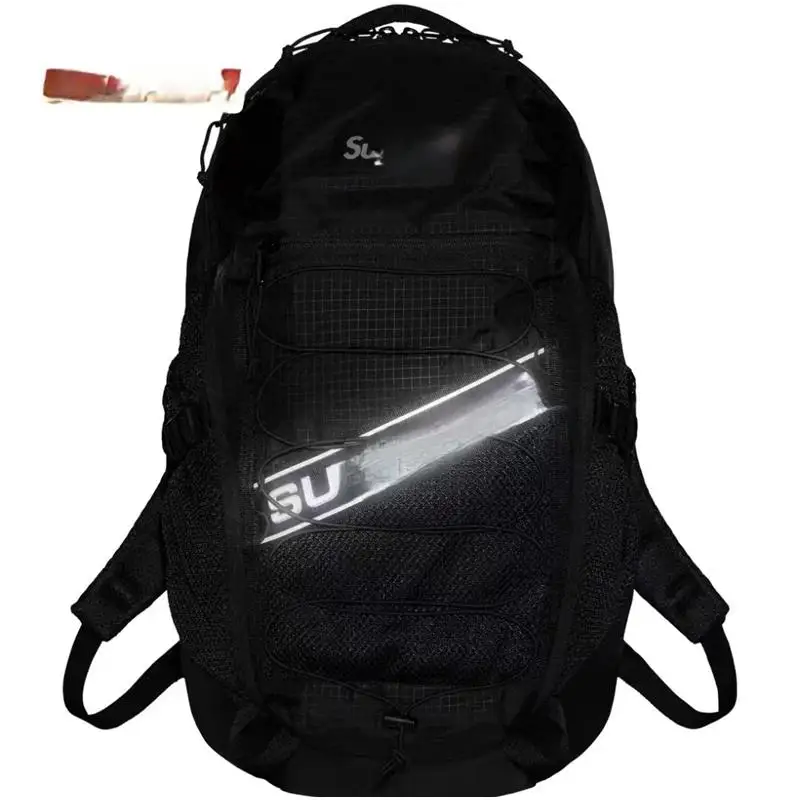 Sup Sports Backpack Large Capaci Ins Junior High School Student Book Closed Toe Basketball Bag Outdoor 3M Luminous Travel Bag