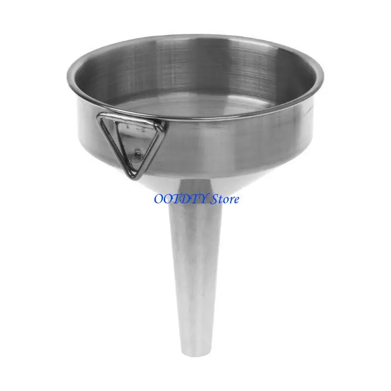 367A Practical Stainless Steel Wide Mouth Fill Liquid Wine Oil Honey Funnel Kitchen H