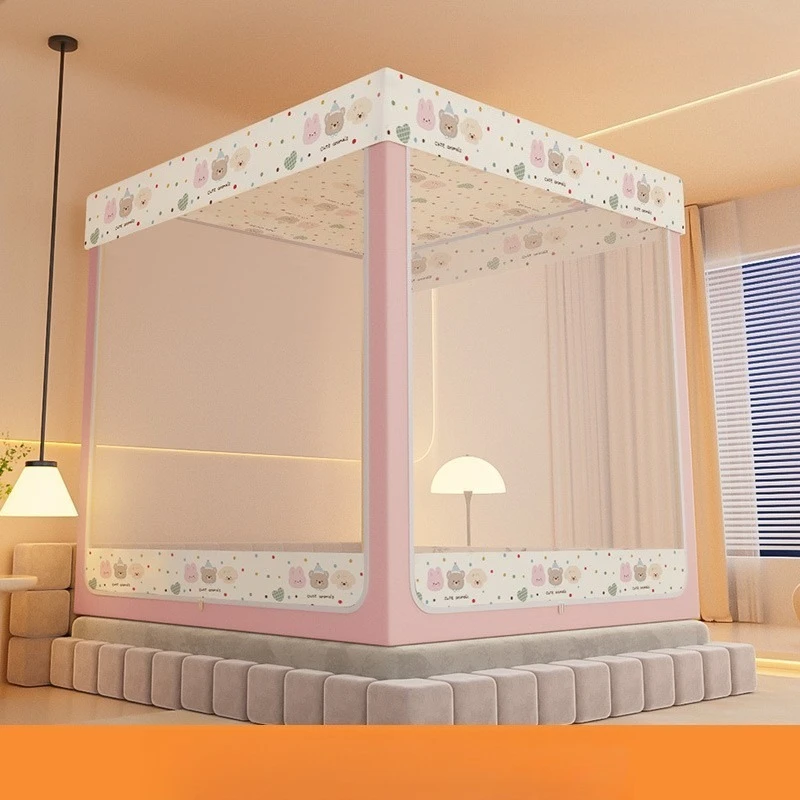 Mosquito net household bedroom anti-drop and anti-drop, bag bottom high-grade mattress dust mosquito net