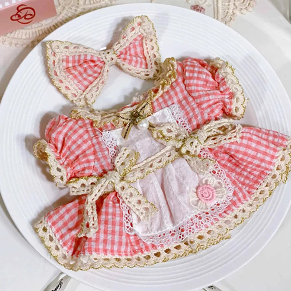 

1 Set Lace 20cm Cotton Doll's Clothes Toy Accessories Princess Skirt Doll Summer Dresses Set Outfit Multi Color