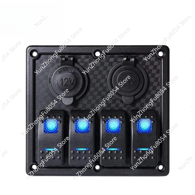 أداة لوحة التبديل البحرية من الألومنيوم RV لوحة التبديل الكهربائية للمركبة مع الصمامات #3