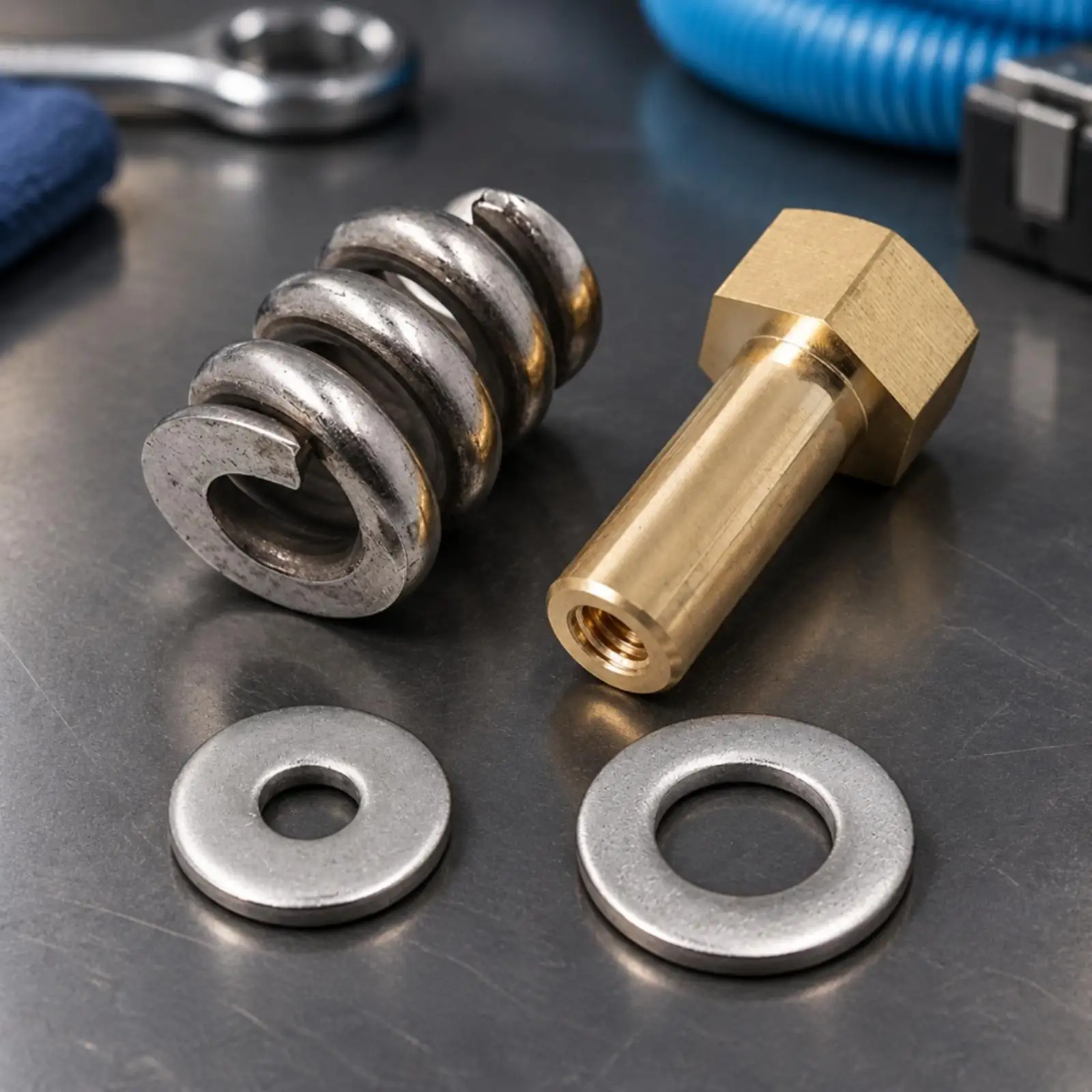 Pool Equipment Spring Nut Fastener Assembly Compatible with Pentair FNS Plus Clarifier Parts