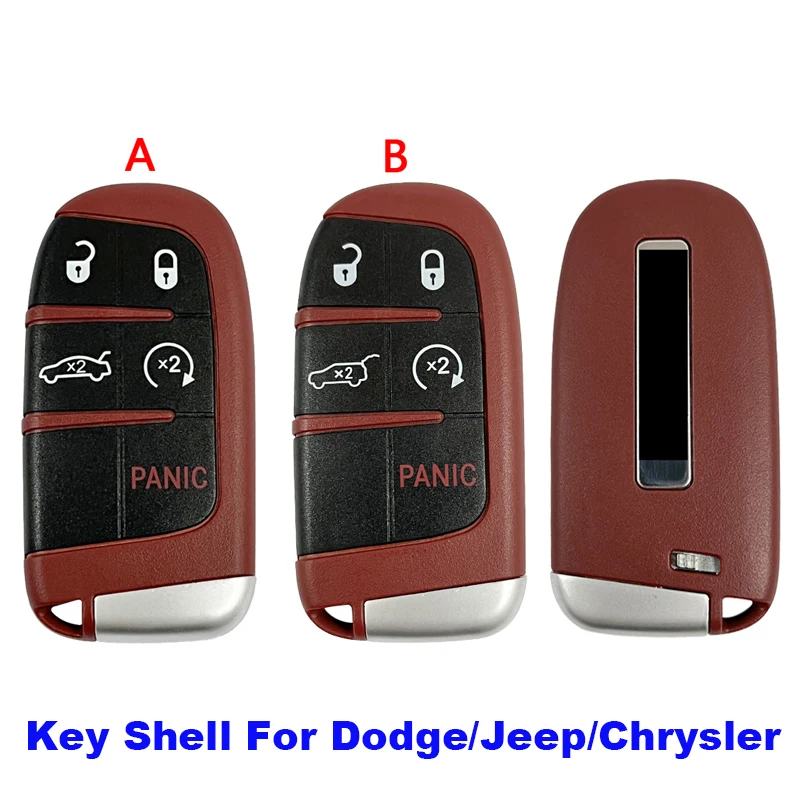 

CS087006 Car Smart Key Case Shell For Dodge Challenger Charger SRT Dart Durango For Jeep For Chrysler 300 Replace Remote Cover