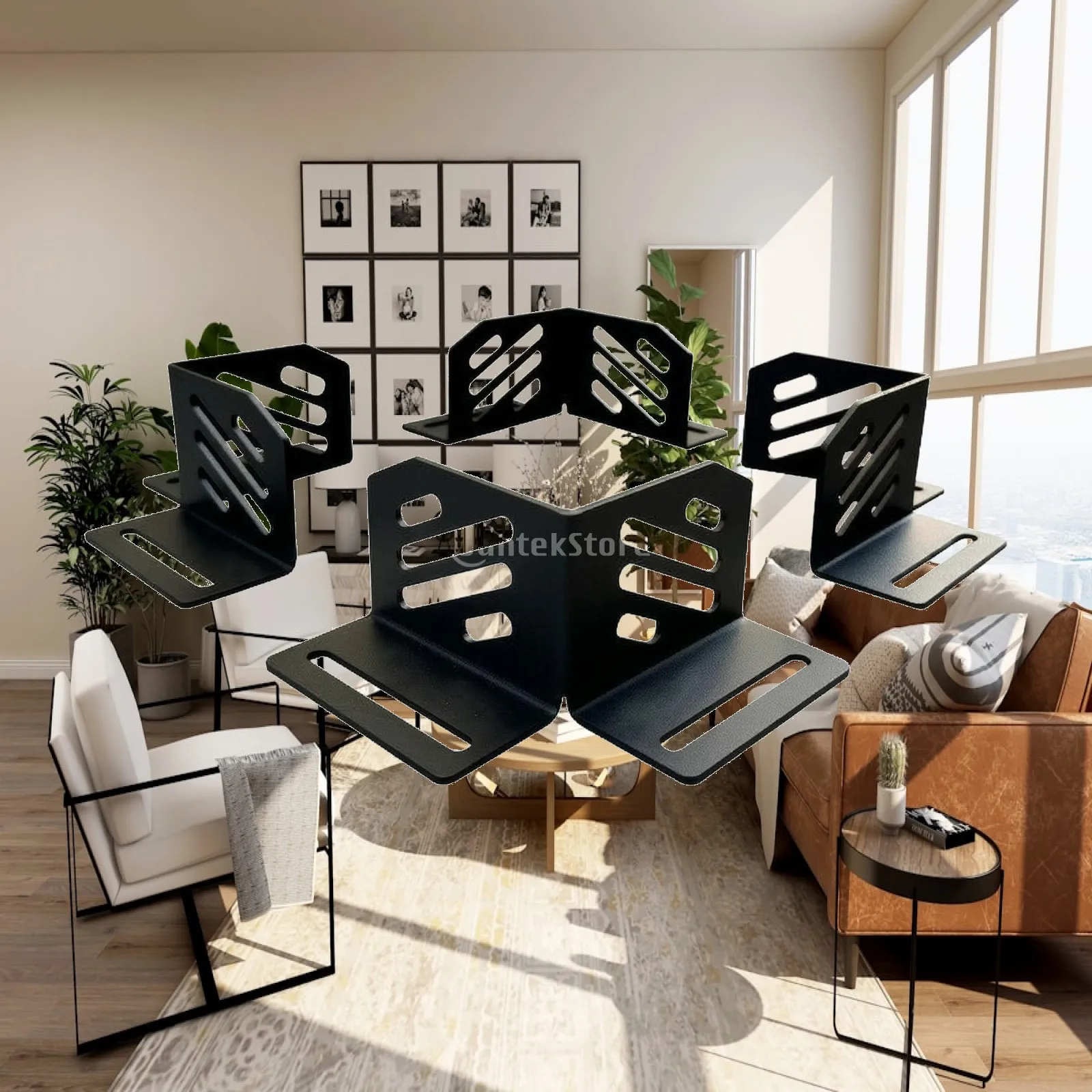 4 Pieces Roof-Rack Cargo-Limiting Bracket Slotted Square Roof Rack Cargo Bracket Vehicle Accessory Long-Lasting Compact
