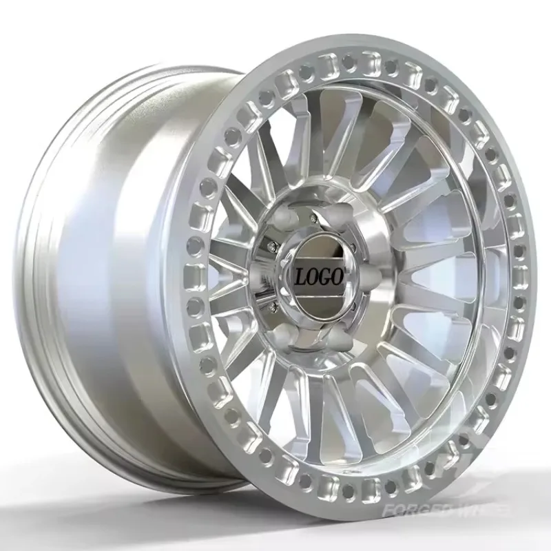 

Hot SalesBeadlock 4x4 Forged Truck Wheels Rims 6x139.7 17x9J 6x5.5 8x6.5 Gloss Silver Machine Face for Chevrolet Silverado Jeep