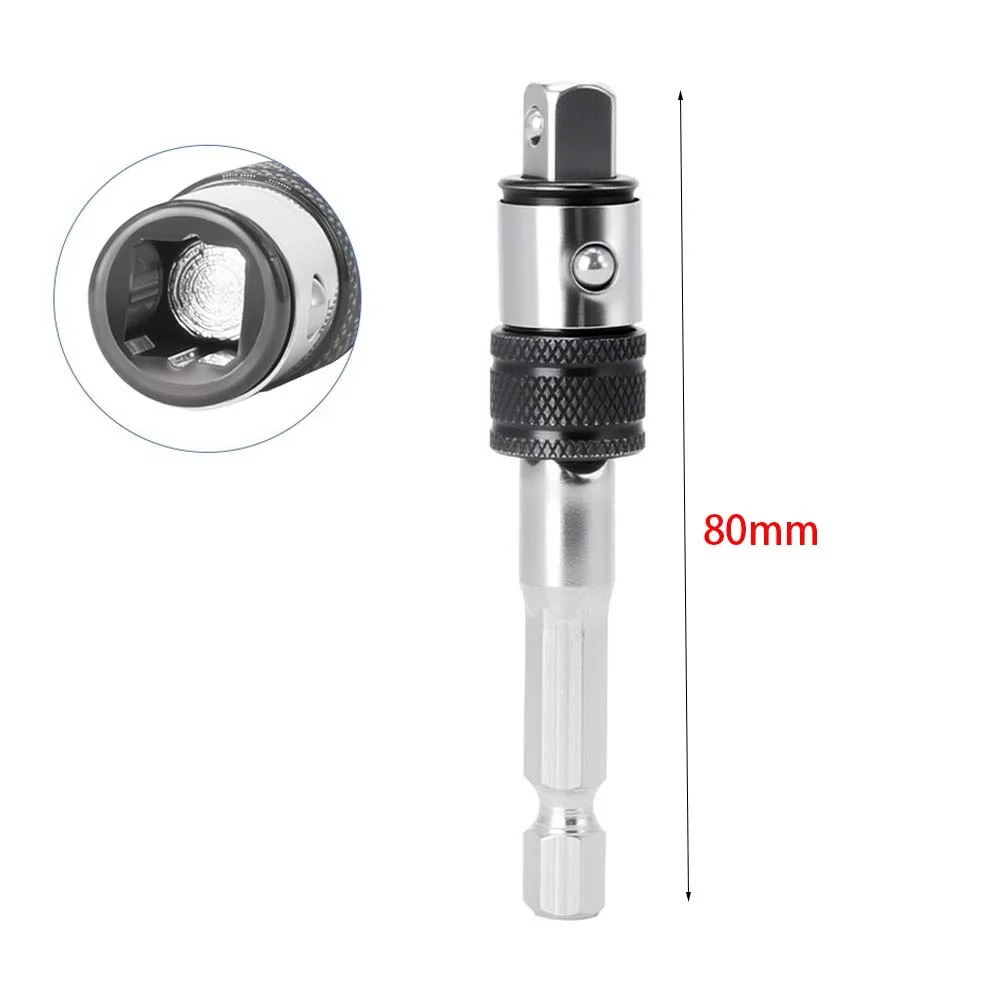 For Sockets Quick Change Holder 1 4in Hex Adapter 70mm Multi-functional Adapter High Hardness Torque Resistance