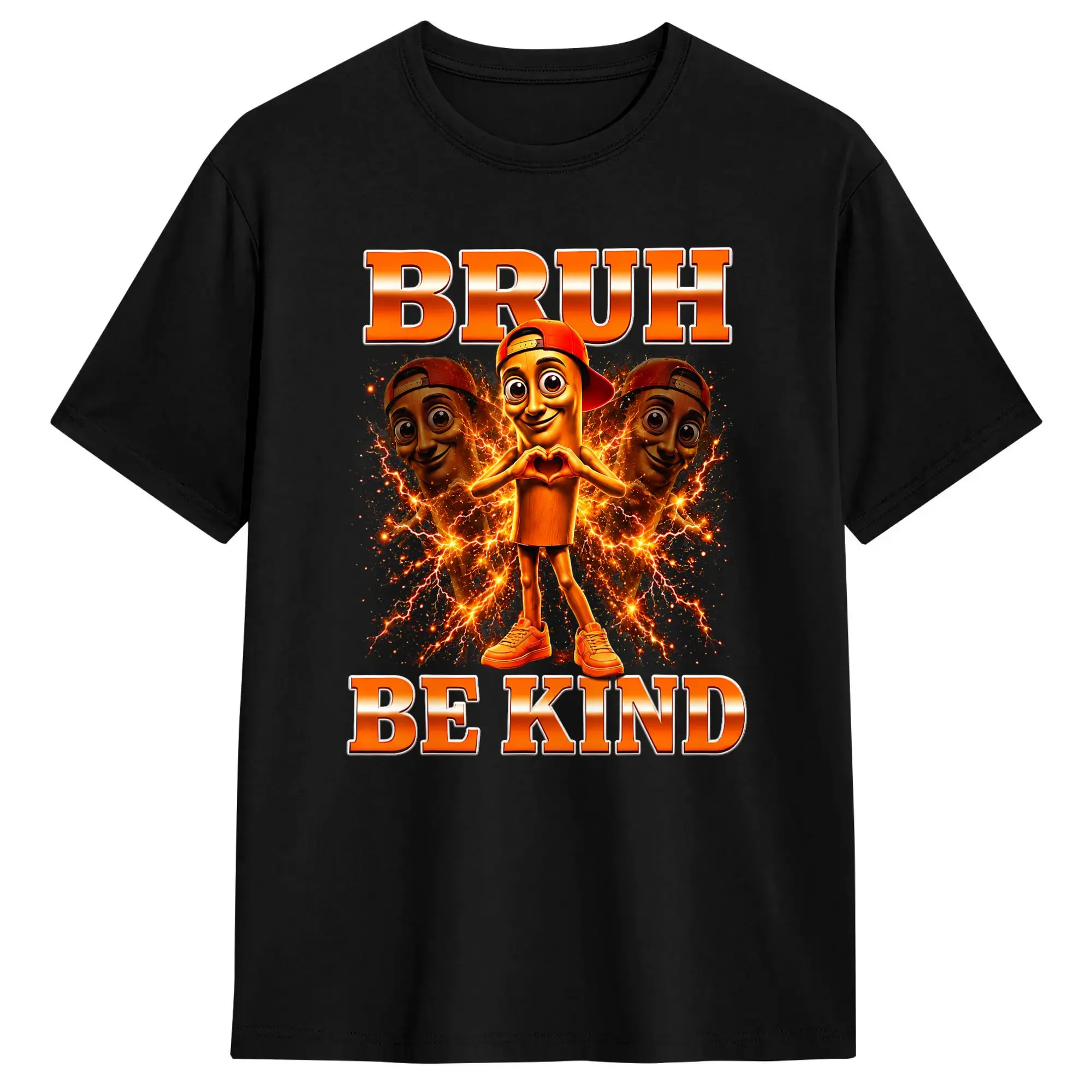 Tung Tung Tung Sahur Bruh Be Kind Unity Day Orange Teachers T-Shirt Beach Trendy T-Shirts 100 Cotton O-Neck Oversized Top Tees
