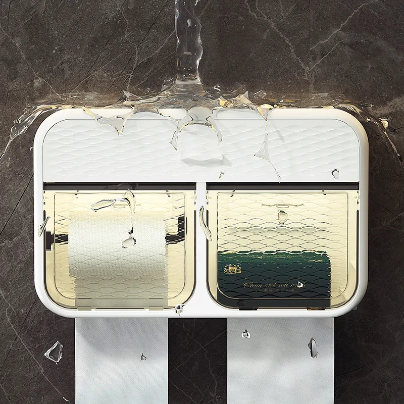 rack-wall-mounted-perforated-paper-drawer-box-super-large-capacity-tissue-holder-with-double-door-toilet-paper-storage