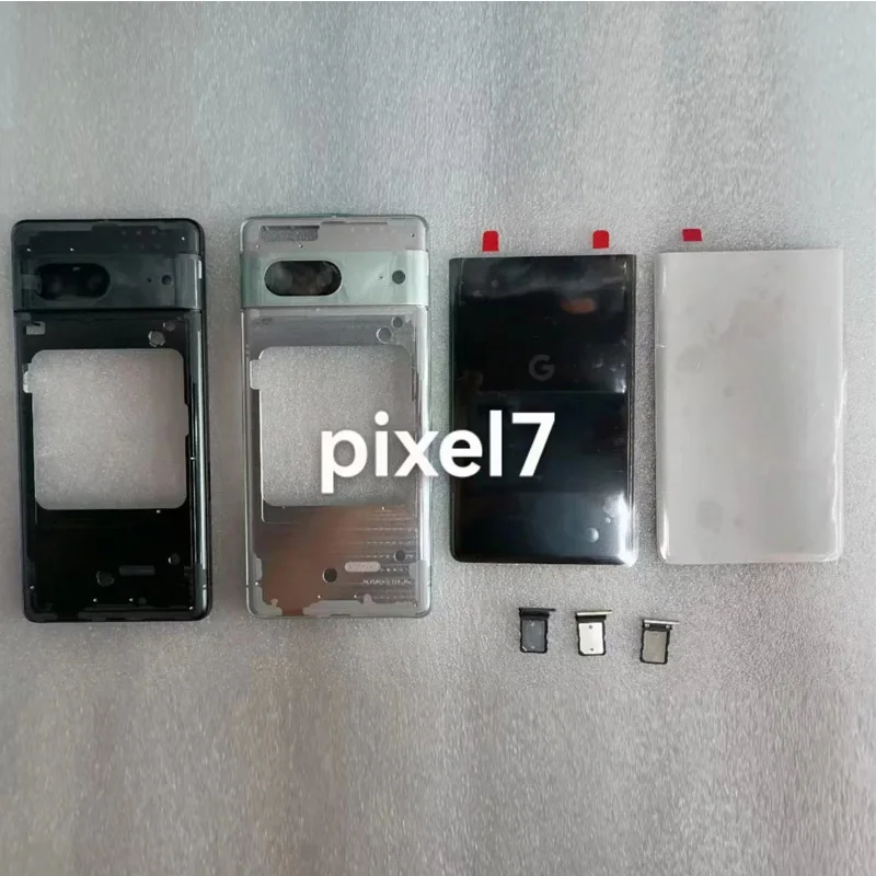 Battery cover door ,Middle frame with Camera bezel,Sim card tray for google pixel 7 pixel 7 pro