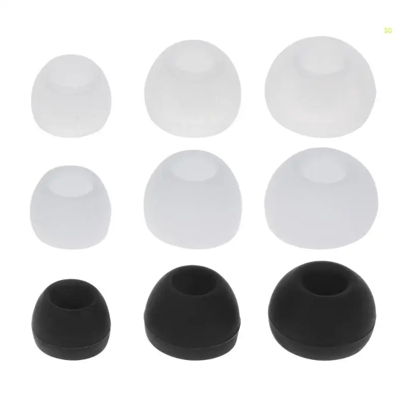 12Pcs Silicone Replacement Earbud Ear Buds Tips for 4.5mm Nozzle Earbuds Earphones,Small Large, S/M/L Dropshipping