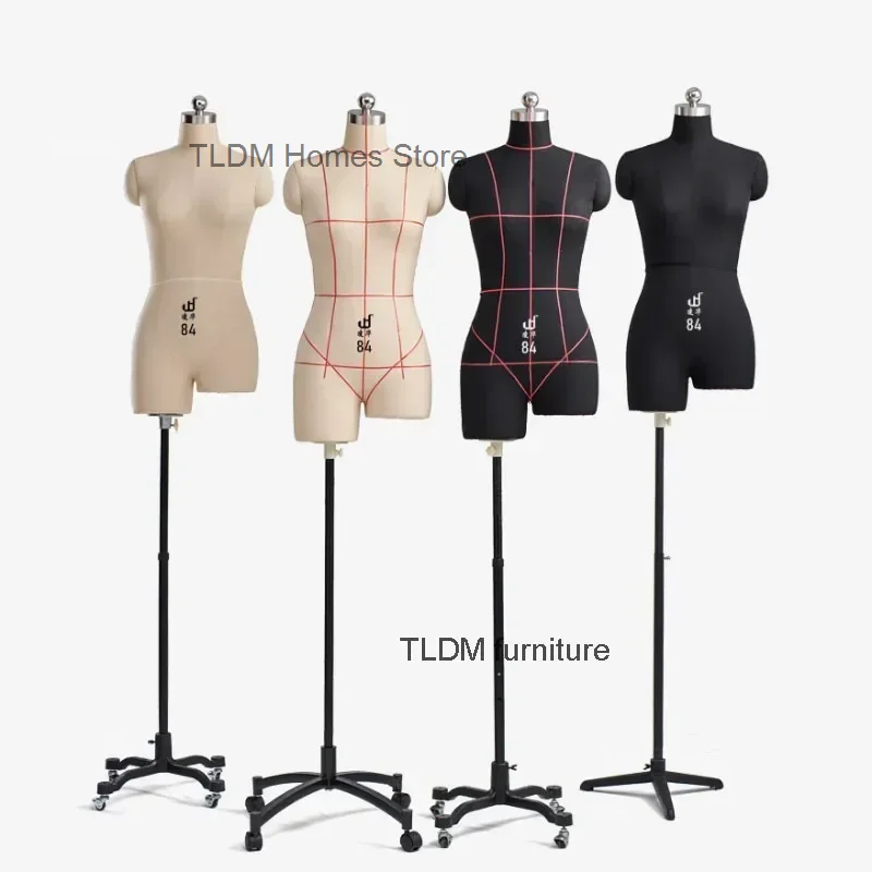

Professional Mannequin for Women's Clothing Design Auxiliary Model Female Dressmaker Mannequins Bust Dress Form Stand Metal Base