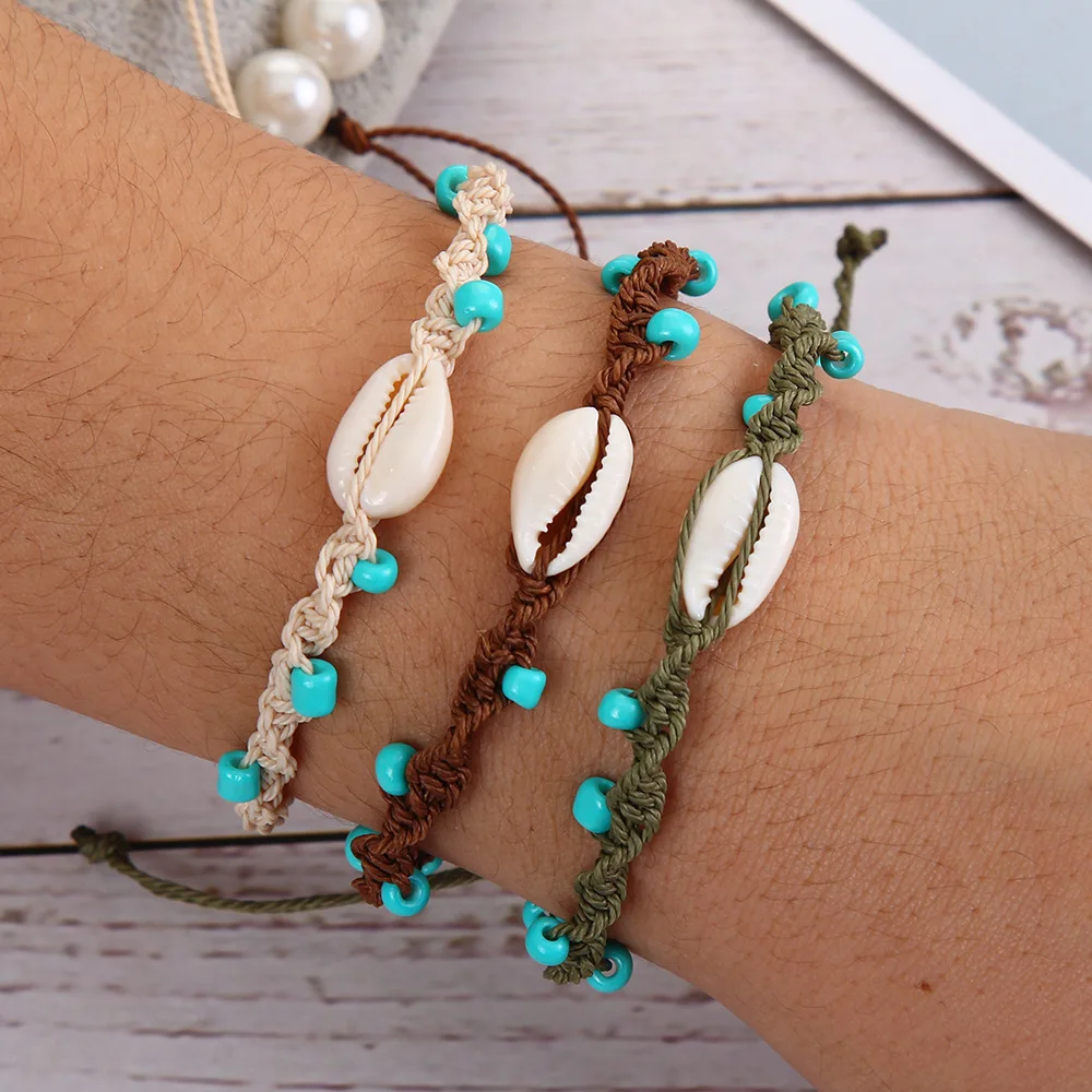 12Pcs/Lot Random Colorful Fruit Charm Clay Bracelet For Women Men Bohemian Summer Handmade Braided Rope Friendship Jewelry Gifts